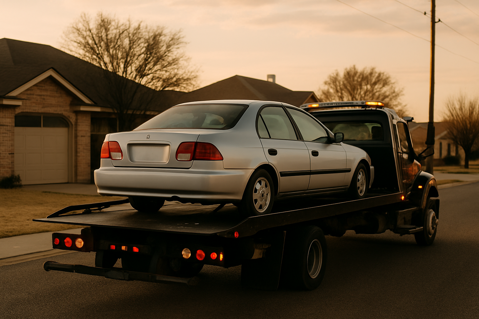 Vehicle donation moment in Lubbock